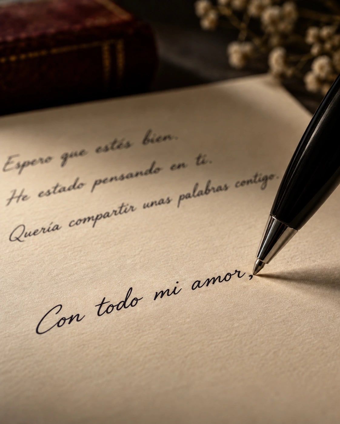 Tinta fresca de bolígrafo sobre papel