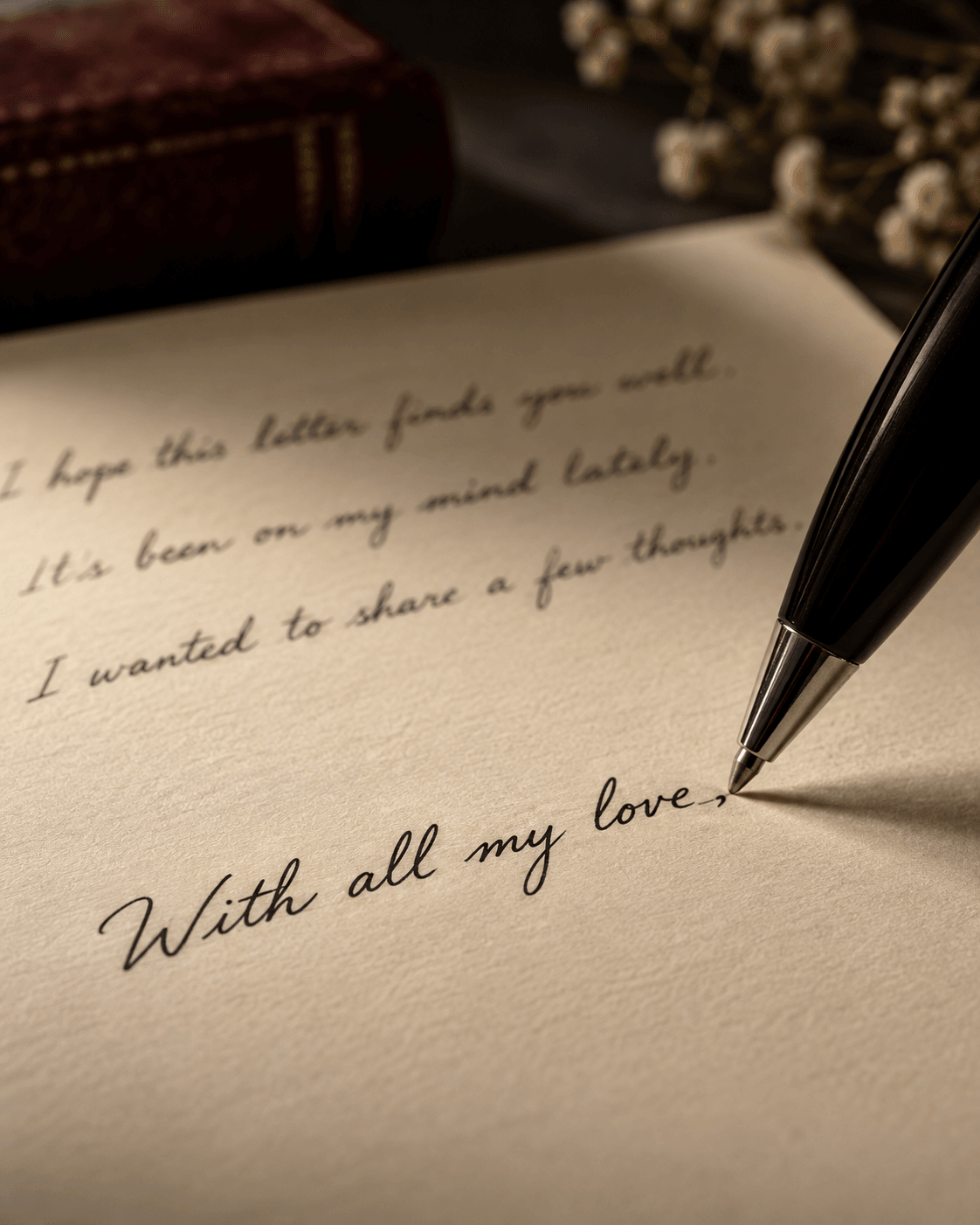 NotAText · Handwritten letters, written with a real pen and mailed for you